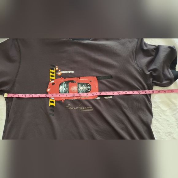 Ferrari Official Men's T Shirt Enzo Ferrari Sign Dark Grey Red Car Design Size M - Picture 7 of 11